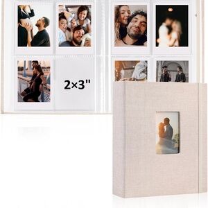 Beige Photo Album with 2x3" Slots